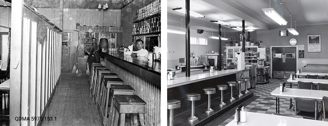 Interior old and new Nugget cafe