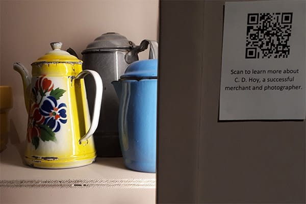 QR code link in general store
