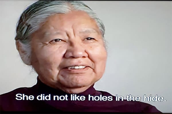 Rosie Cassam on video kiosk