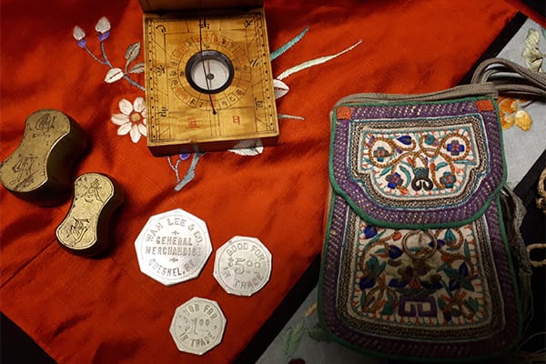 Chinese artifacts, trade tokens, weights, compass-watch