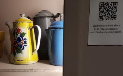 General Store Shelf with Q R code